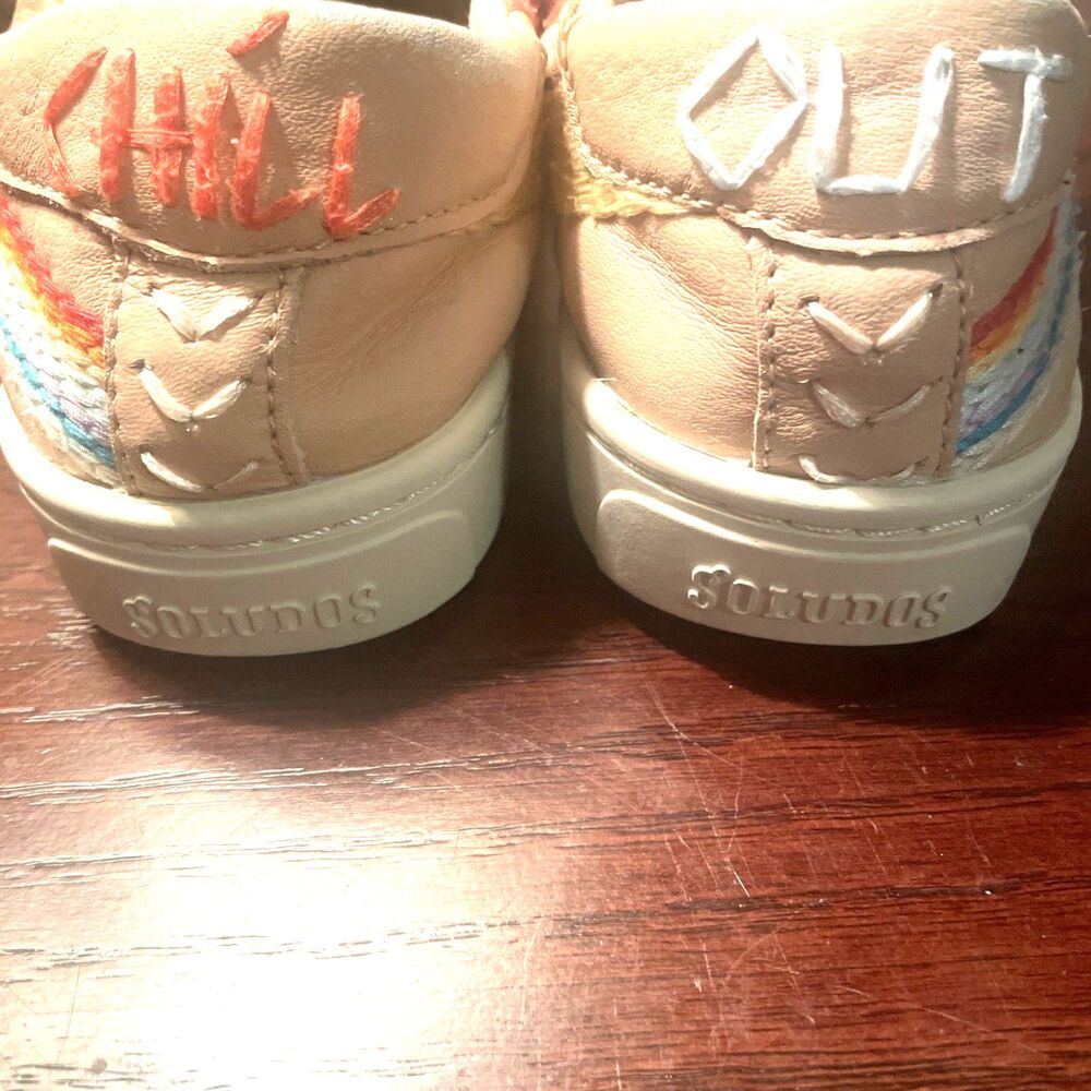 Women’s Pink Soludos Size 6.5 Chill out On Back/$169